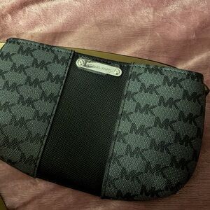 Michael Kors Monogram Black and Gray Belt Bag